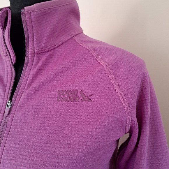 Eddie Bauer Activator Grid Fleece Half Zip Pullover Pink Size Small Active Top - Picture 9 of 14